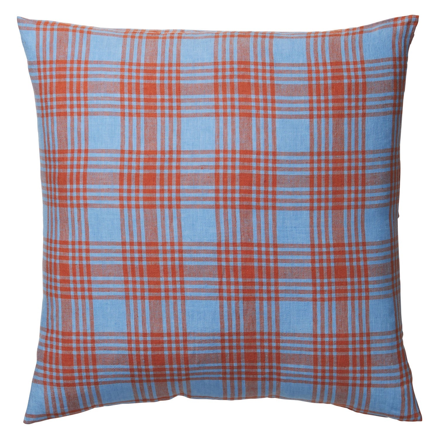 Sage X Clare Pello Linen Euro Pillowcase Set  | Blue Jay