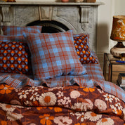Sage X Clare Pello Linen Euro Pillowcase Set  | Blue Jay