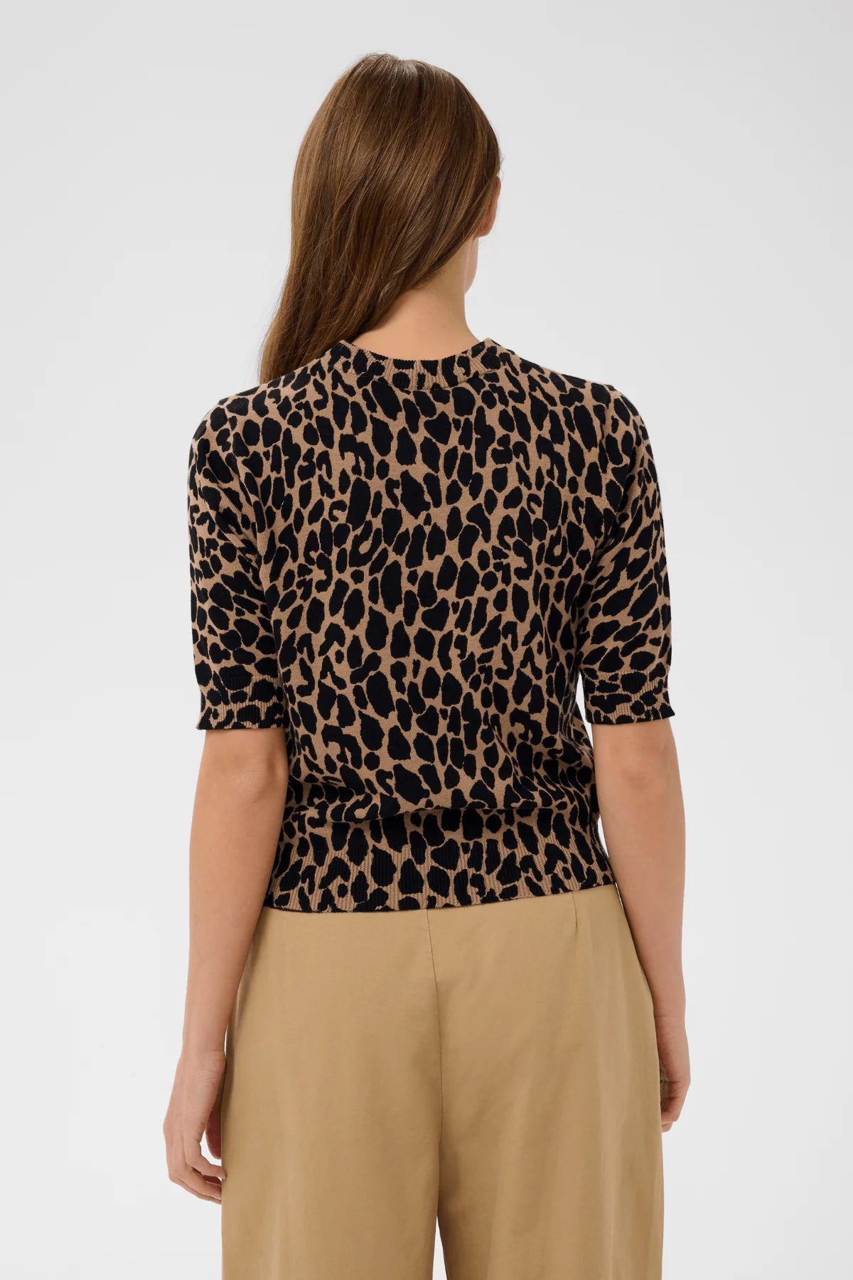 St Tropez Paloma Pullover | Tiger Eye Spotty Leopard