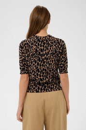 St Tropez Paloma Pullover | Tiger Eye Spotty Leopard