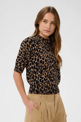 St Tropez Paloma Pullover | Tiger Eye Spotty Leopard