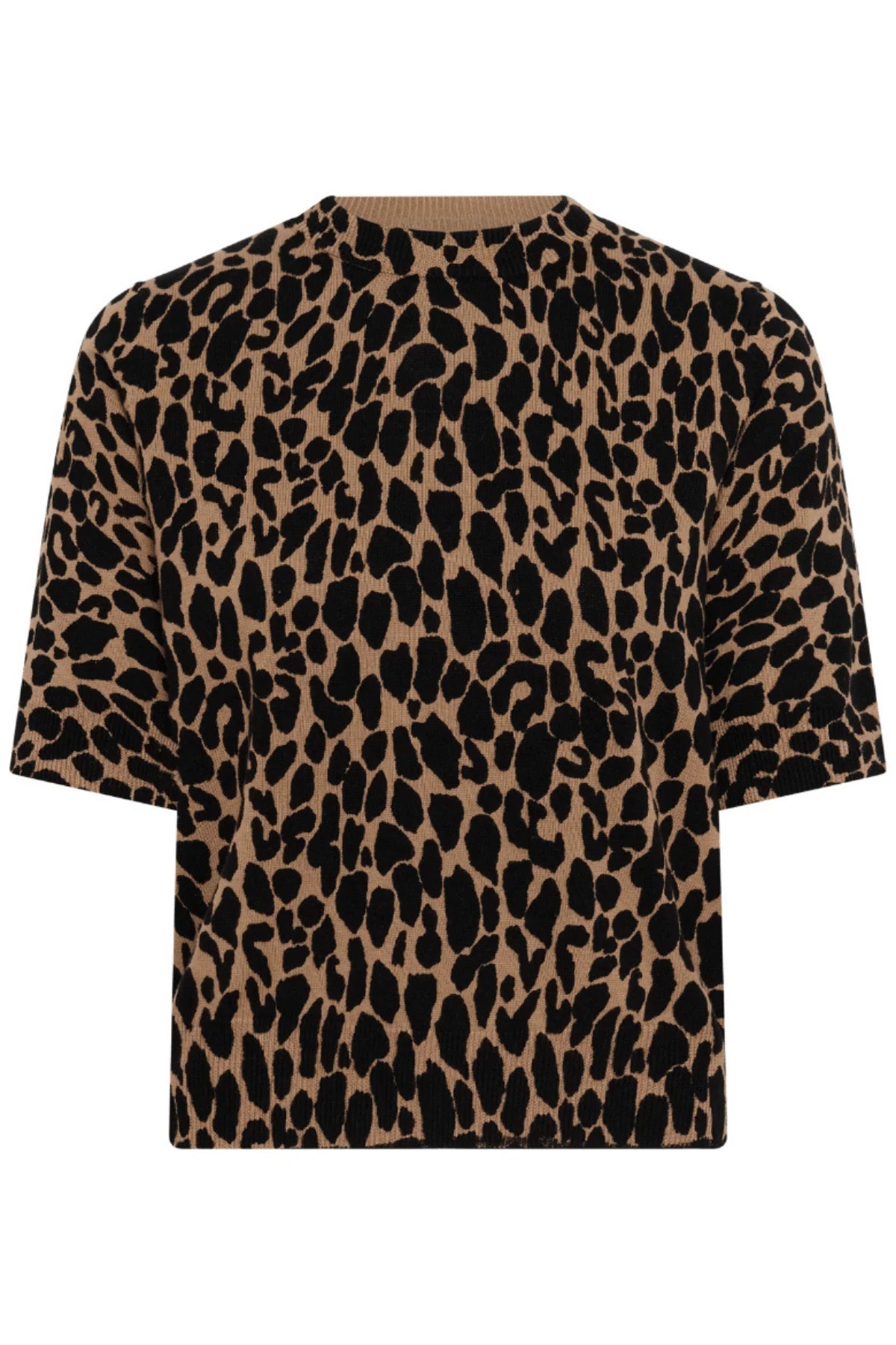 St Tropez Paloma Pullover | Tiger Eye Spotty Leopard