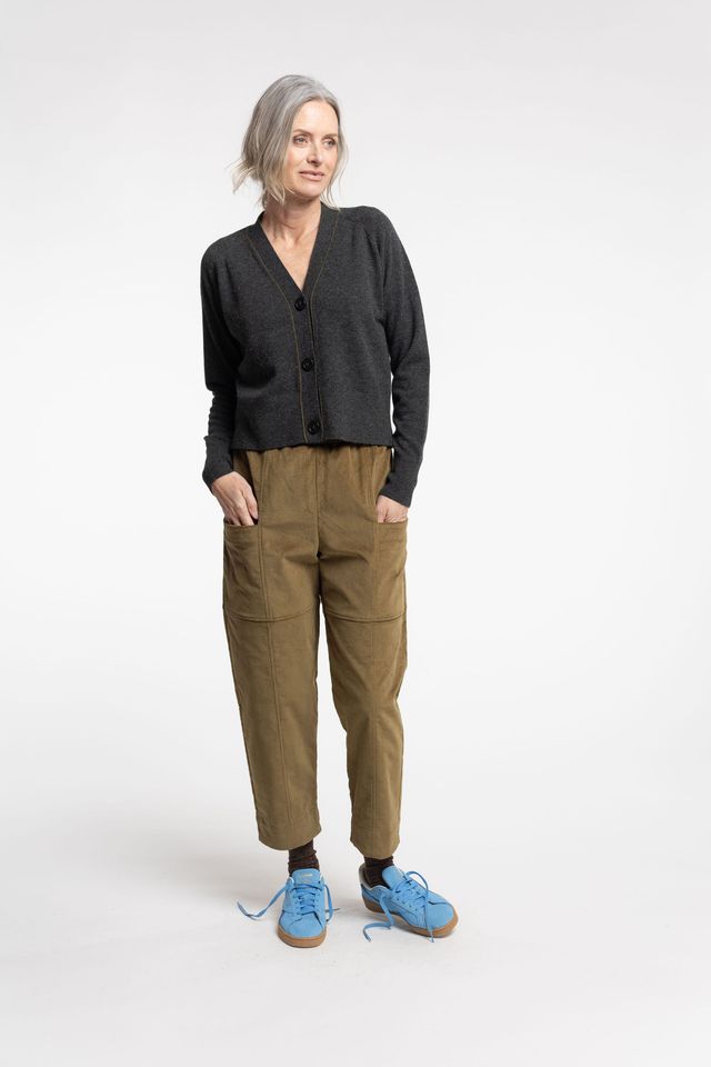 New Lands Twizel Cardigan | Coal