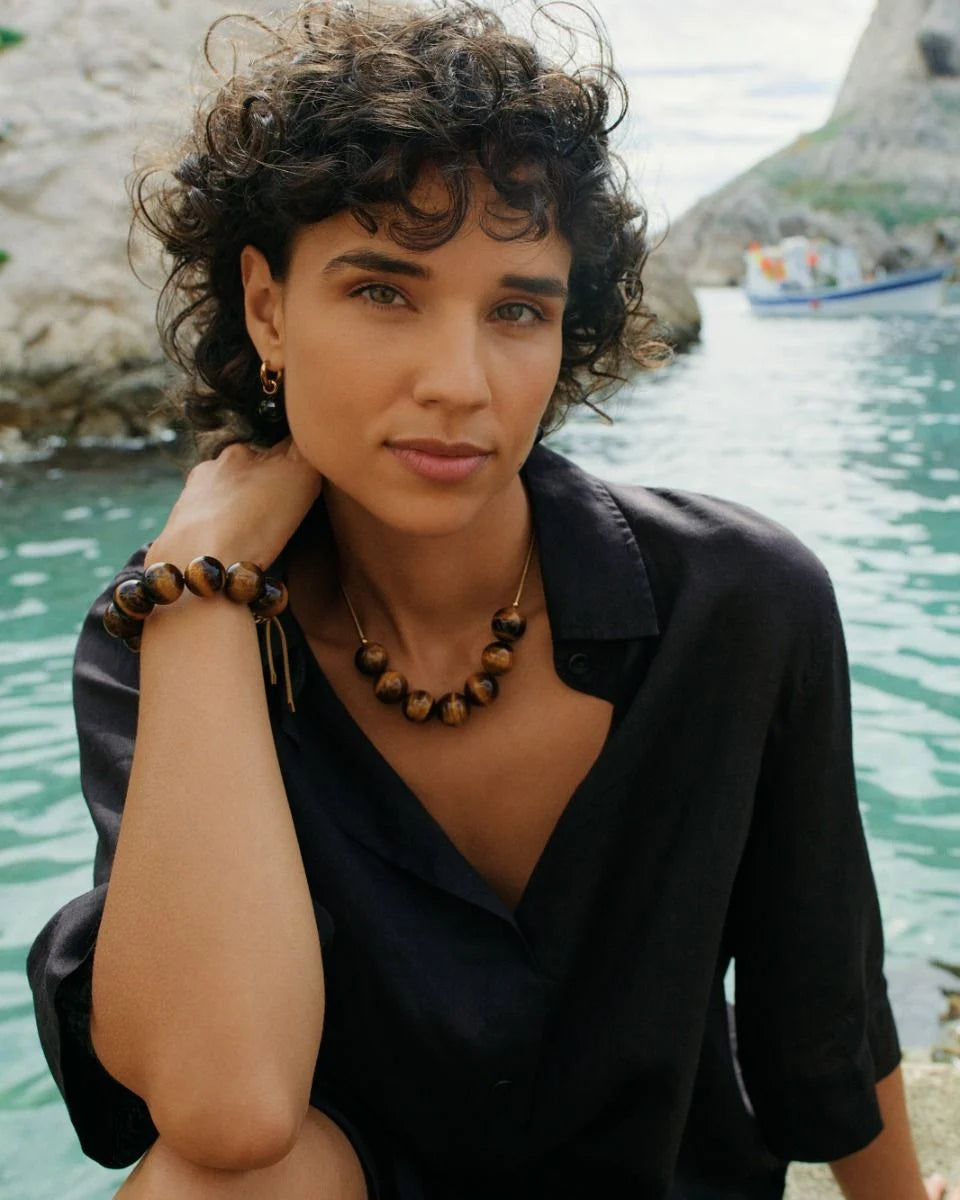 Edblad Aura Necklace | Maxi Gold Brown