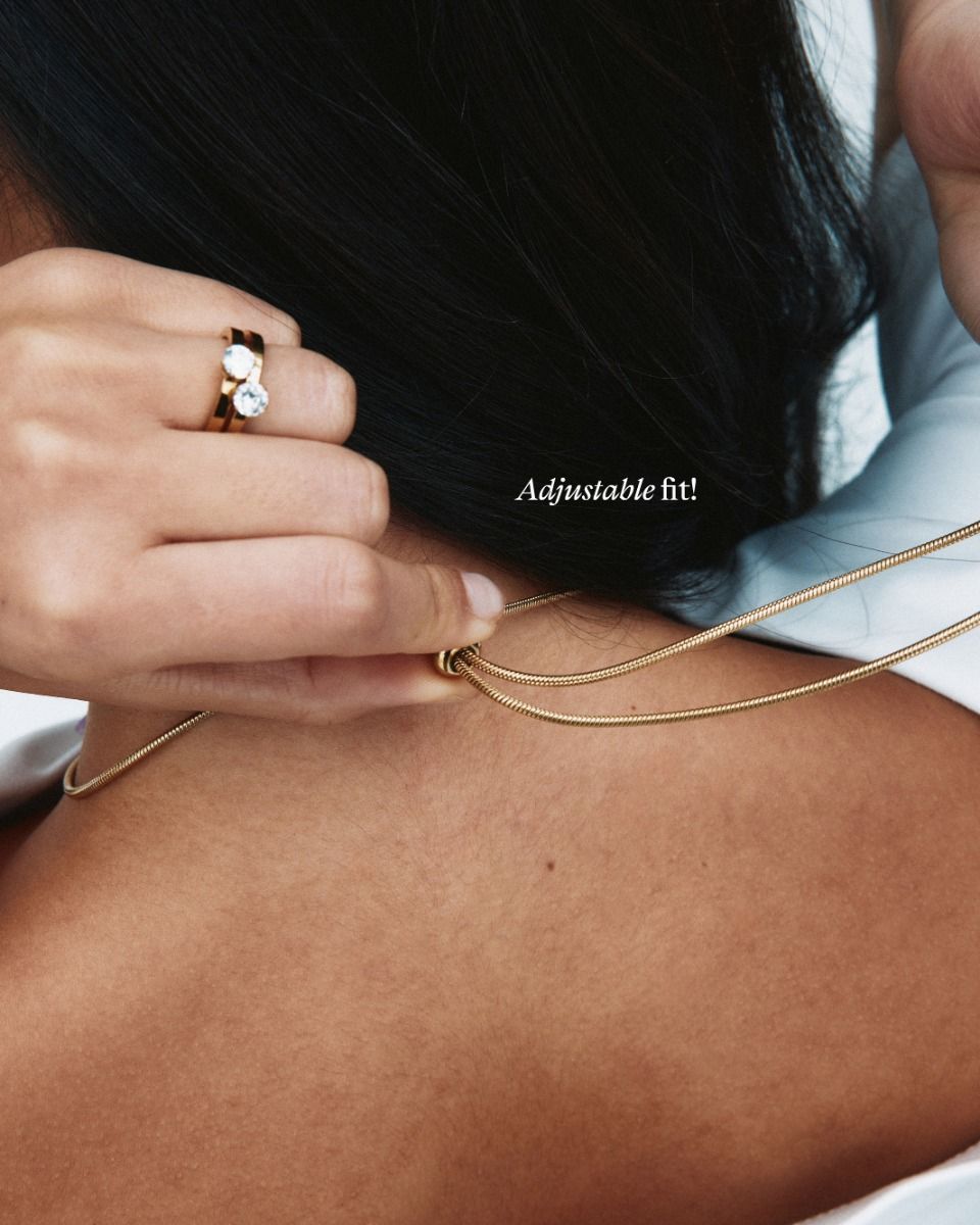 Edblad Wildflower Necklace | Gold Pink