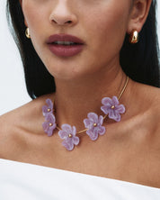 Edblad Wildflower Necklace | Gold Pink