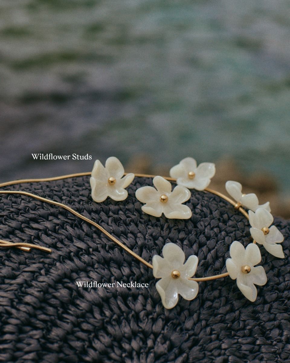 Edblad Wildflower Necklace | Gold White