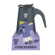 Pezzetti Steel Express Stove Top Coffee Maker | Grey