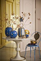Pip Studio Metal Dots Vase | Navy Gold