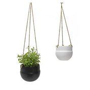 Porcelain Hanging Pot | Black
