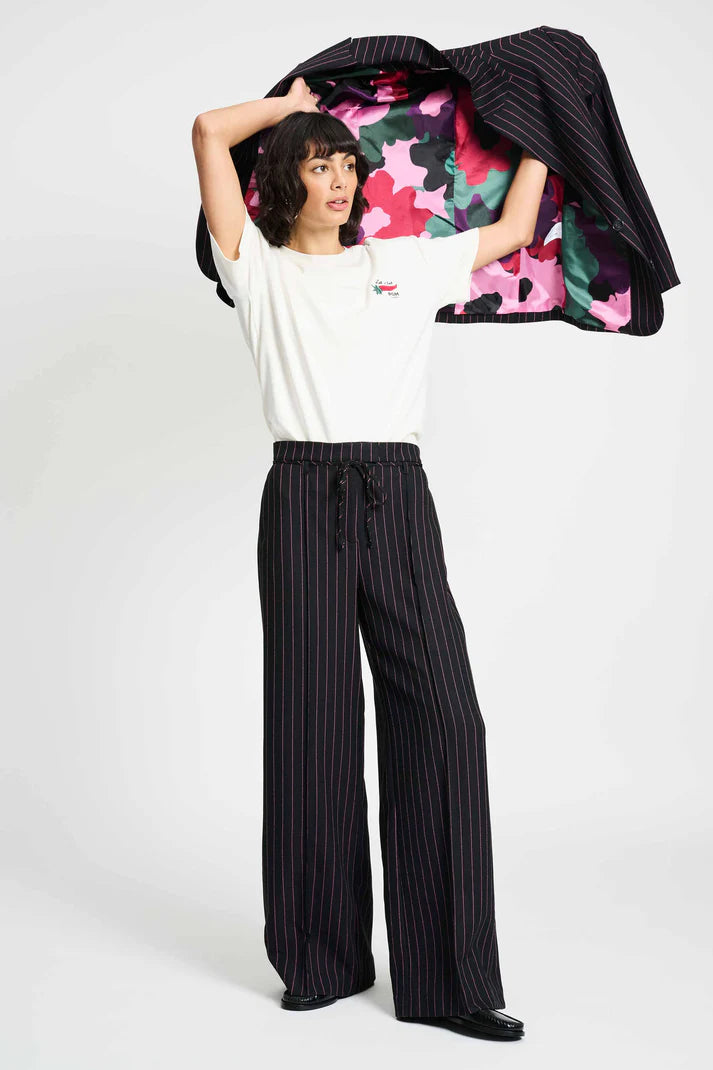 Pom Amsterdam Striped Blazer | Noir Striped