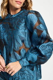 Pom Amsterdam Organza Dashing Nights | Blue