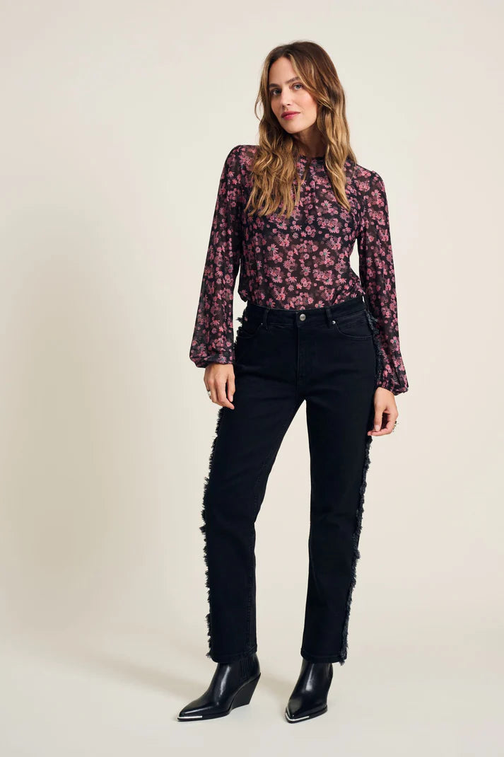 Pom Tapered Jean | Black Wash