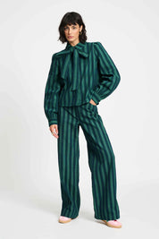 Pom Amsterdam Jeans Denim Striped | Green
