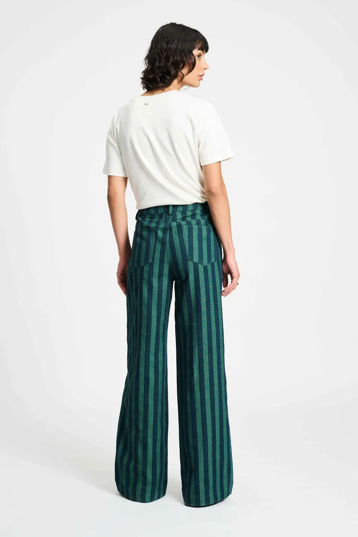 Pom Amsterdam Jeans Denim Striped | Green