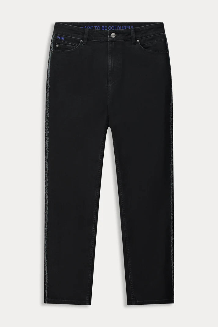 Pom Tapered Jean | Black Wash