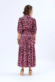 Lollys Laundry Sunset Maxi Skirt | Neon Pink