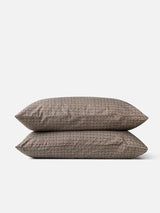 Citta Porto Organic Cotton Pillowcase Pair | Cocoa Miso