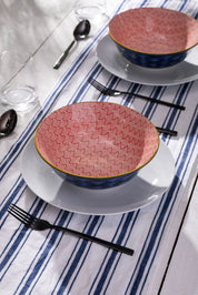 Mikasa Ramen Bowl 21cm | Blue Red Arc