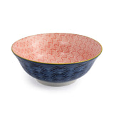 Mikasa Ramen Bowl 21cm | Blue Red Arc