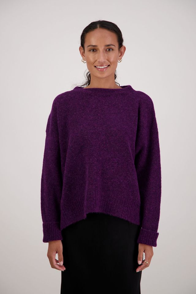 Briarwood Feather Jumper | Purple