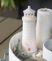 Rader Porcelain Tealight Lighthouse | White