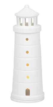 Rader Porcelain Tealight Lighthouse | White