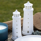 Rader Porcelain Tealight Lighthouse | White