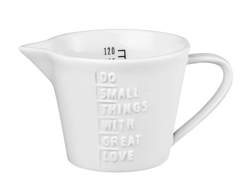 Rader Measure Do Small Things with Great Love Jug | White