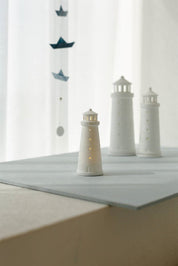 Rader Porcelain Lighthouse LED Light | White