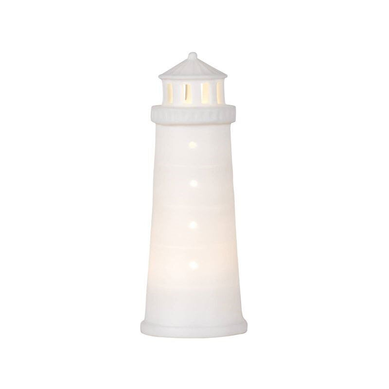 Rader Porcelain Lighthouse LED Light | White