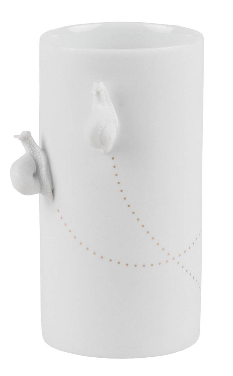 Rader Design Porcelain Snail Vase | White