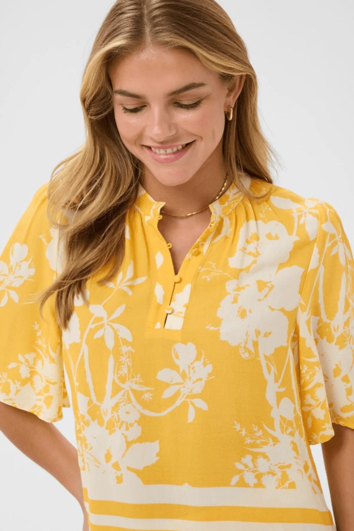 Saint Tropez Rasheda Blouse | Apricot Flower