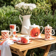 Ladelle Red Poppies Can Mug