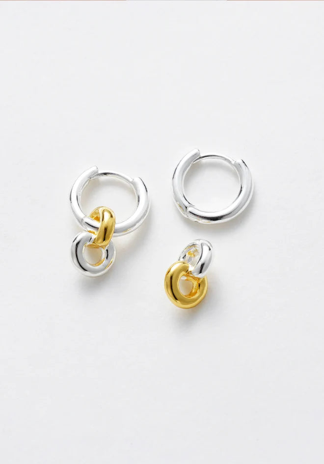 Zafino Daisy Earring | Gold Silver