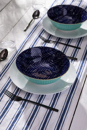 Mikasa Ramen Bowl 21cm | Indigo Chevron
