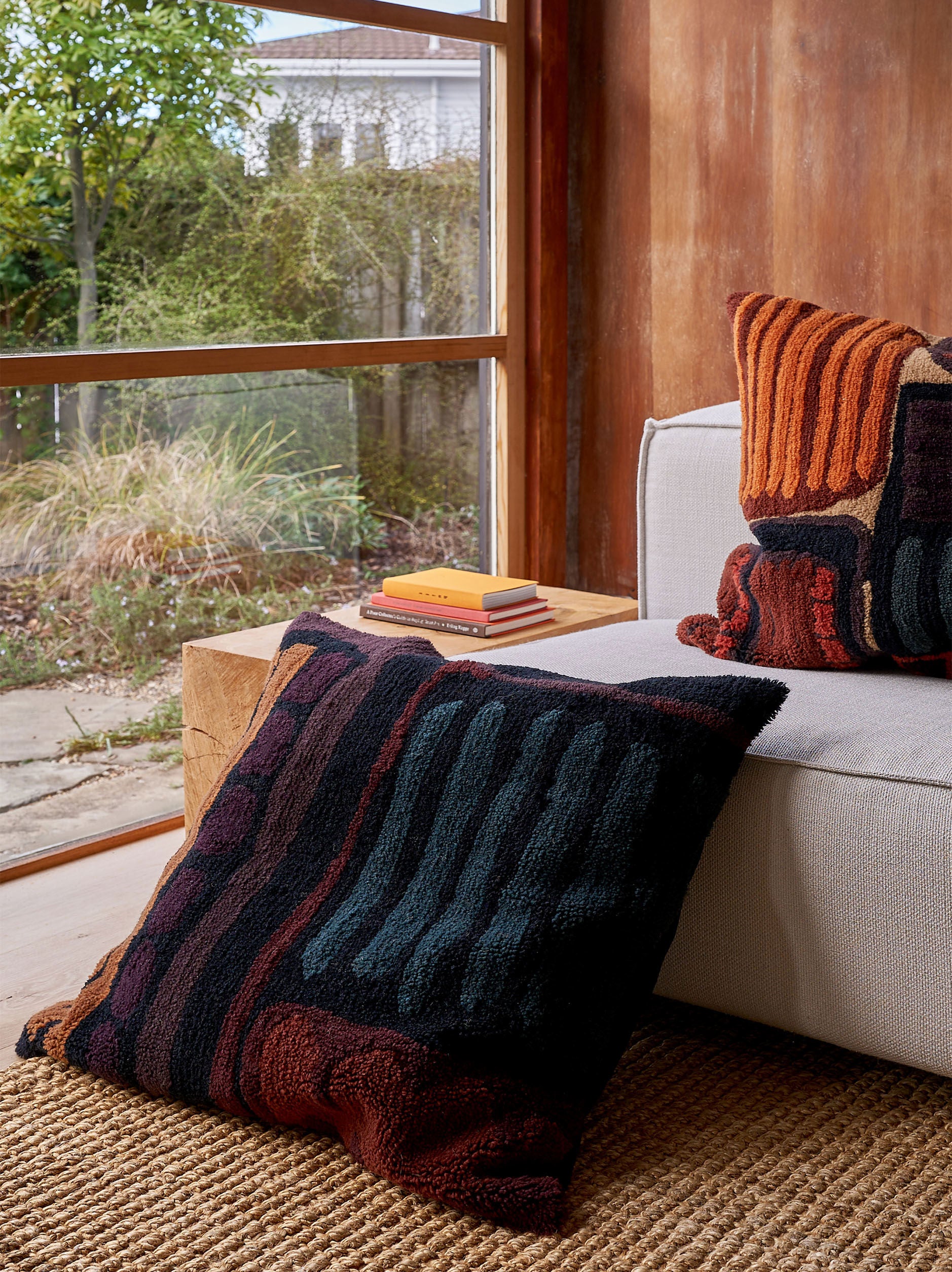Citta Magnus Woollen Floor Cushion Cover | Multi