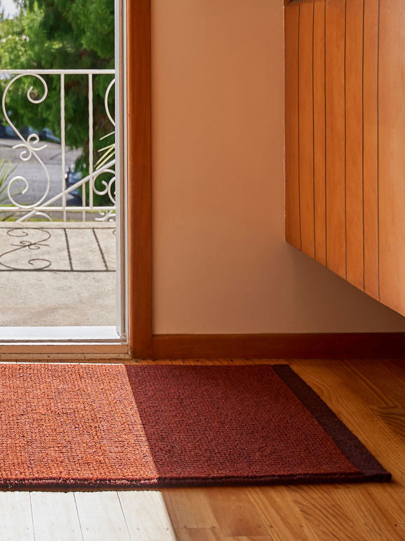 Citta Joni Wool Door Mat Small Paprika | Mulberry