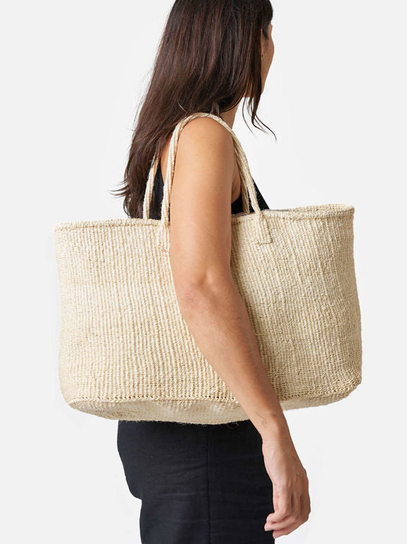 Citta Sisal Oval Basket | Cream
