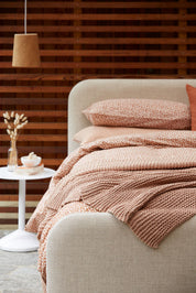 Citta Forget Me Not Organic Cotton Duvet Cover | Toffee Nougat