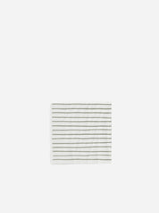 Citta Stripe Dinner Napkin Pack 20 White | Olive