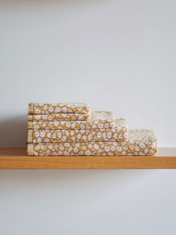 Citta Forget Me Not Cotton Hand Towel | Citron Nougat
