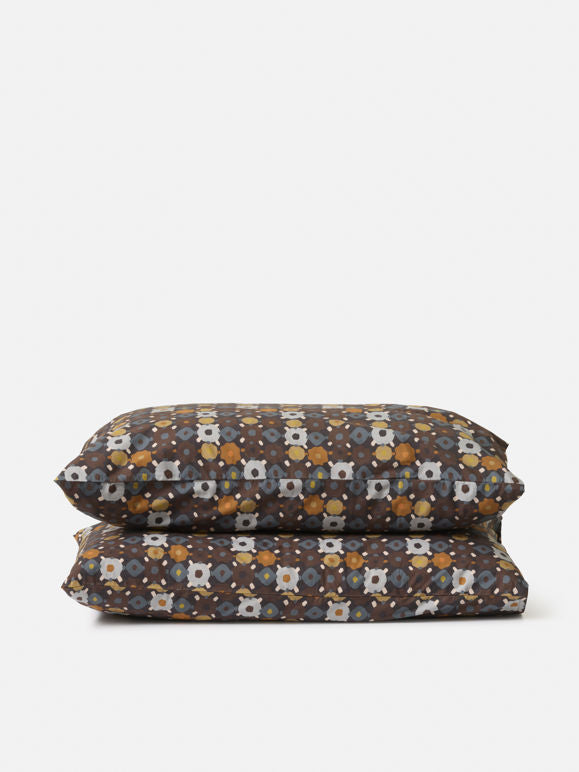 Citta Lisbon Pillowcase Pair | Blue Black Multi