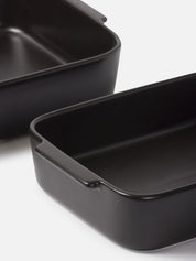 Citta Stoneware Baking Dish | Large Matt Black