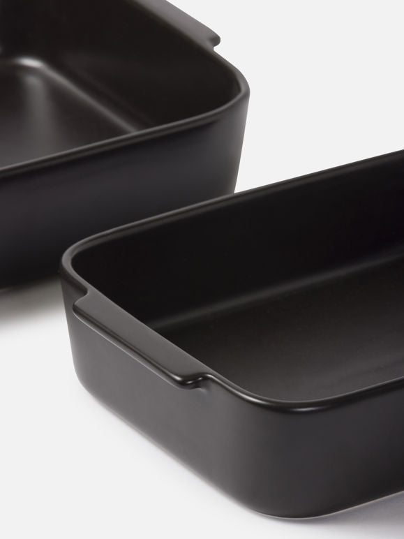 Citta Stoneware Baking Dish | Large Matt Black
