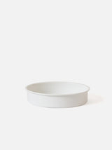 Citta Enamel Round Baking Tray | Medium White