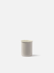 Citta Enamel Utensil Holder | Light Grey Cream Large