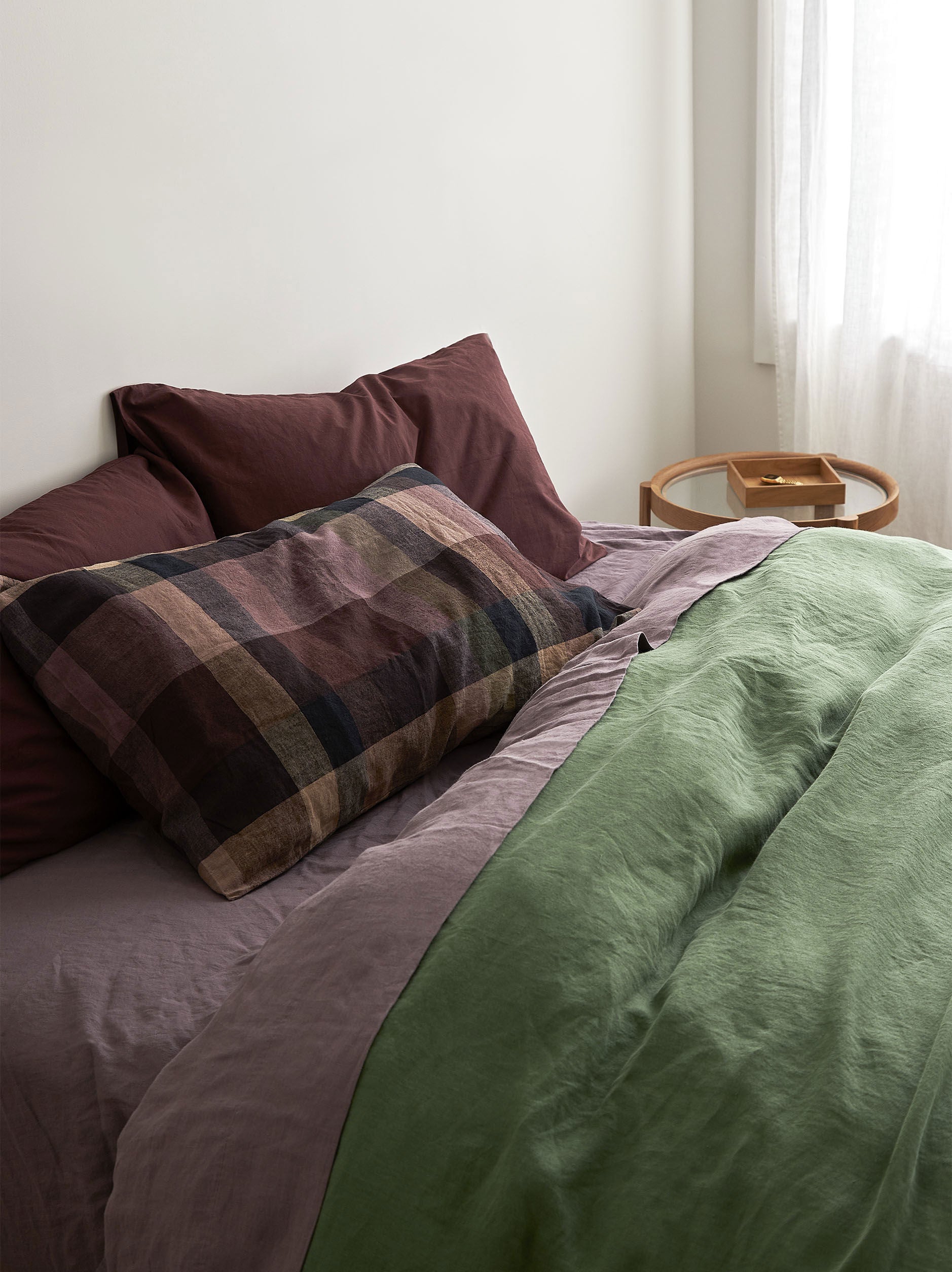 Citta Lupin Linen Flat Sheet | Lupin