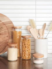Citta Essentials Storage Jar Wooden Lid | 10x22