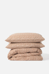 Citta Forget Me Not Organic Cotton Duvet Cover | Toffee Nougat